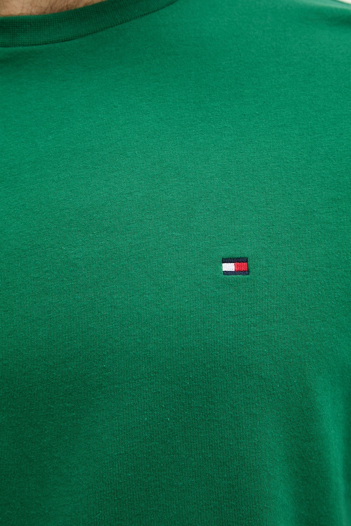 Tommy Hilfiger T-shirt ανδρικό βαμβακερό MW0MW39995 πράσινο