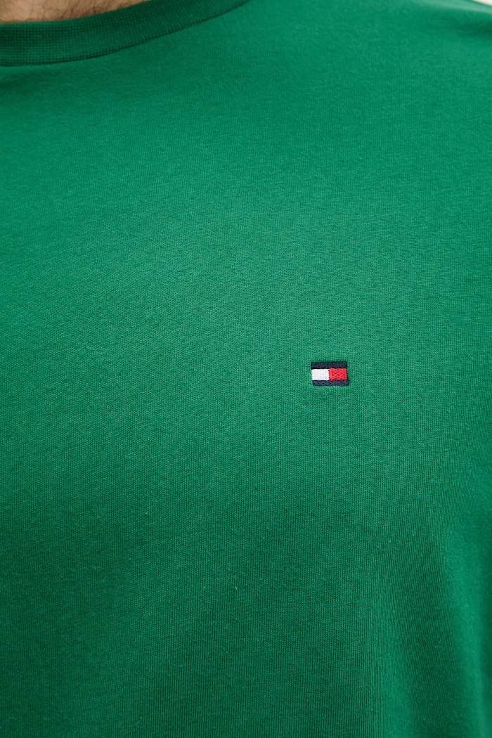 Tommy Hilfiger T-shirt ανδρικό βαμβακερό MW0MW39995 πράσινο