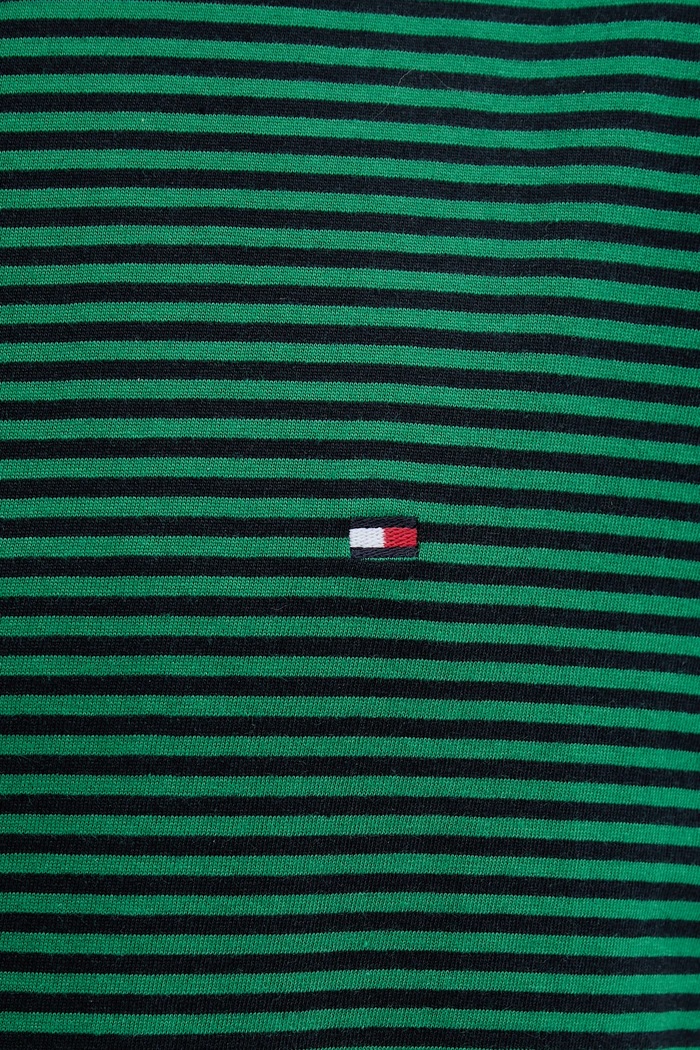 Tommy Hilfiger tričko pánske bavlnené zelená MW0MW39995