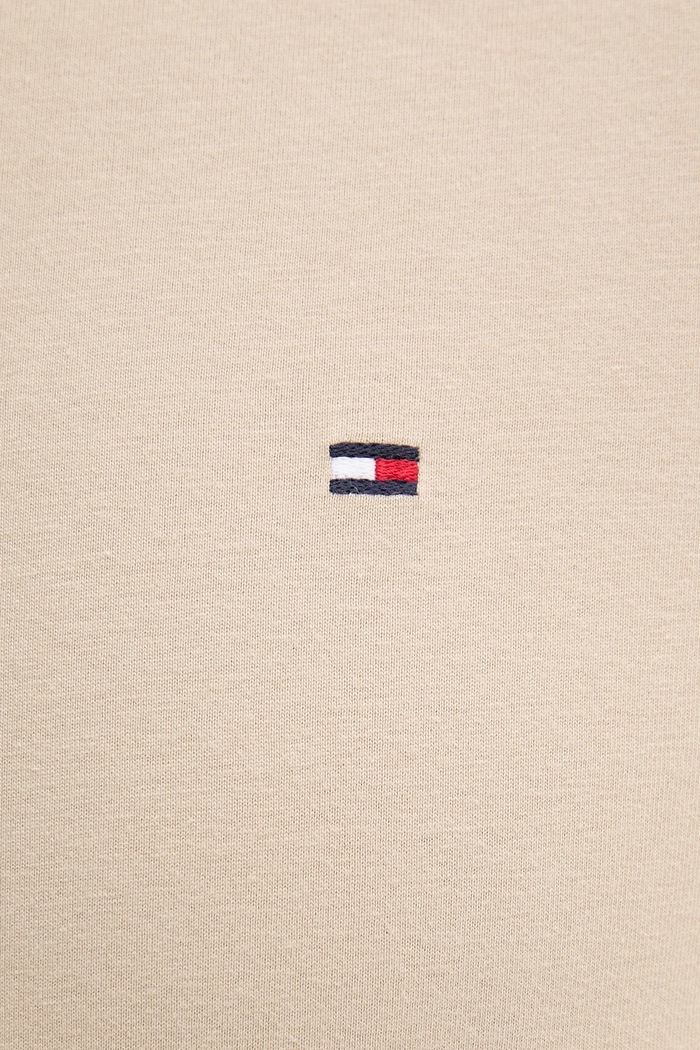 Tommy Hilfiger tričko pánske bavlnené béžová MW0MW39995