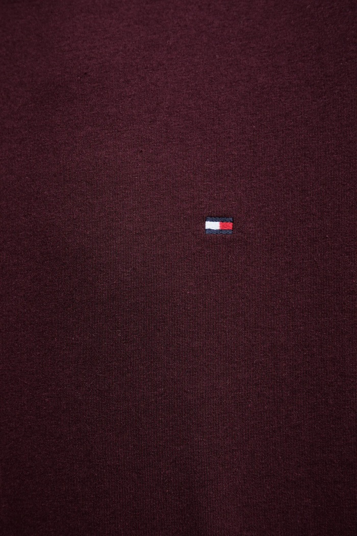 Tommy Hilfiger tričko pánské bavlněné MW0MW39995 burgundské