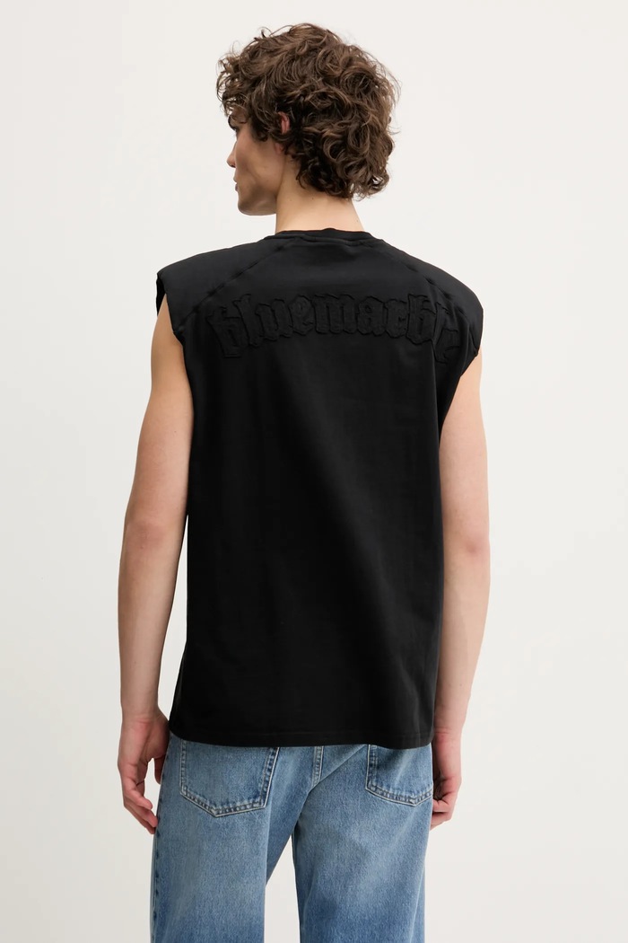 Îmbrăcăminte BLUEMARBLE tricou din bumbac TS55.JE39AA25 negru