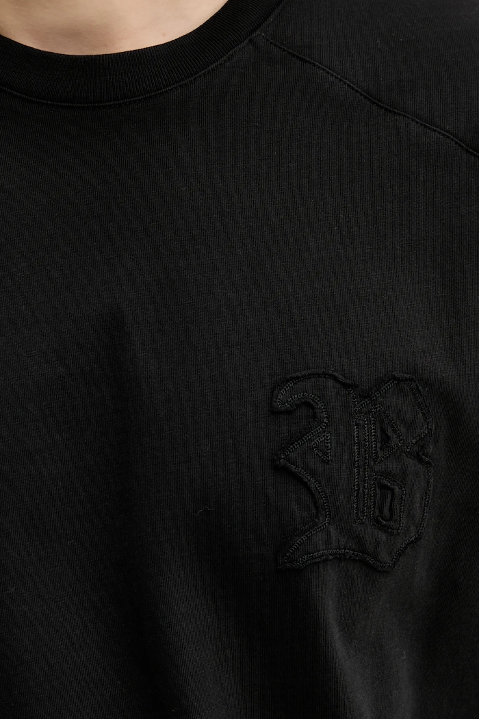 BLUEMARBLE tricou din bumbac negru TS55.JE39AA25