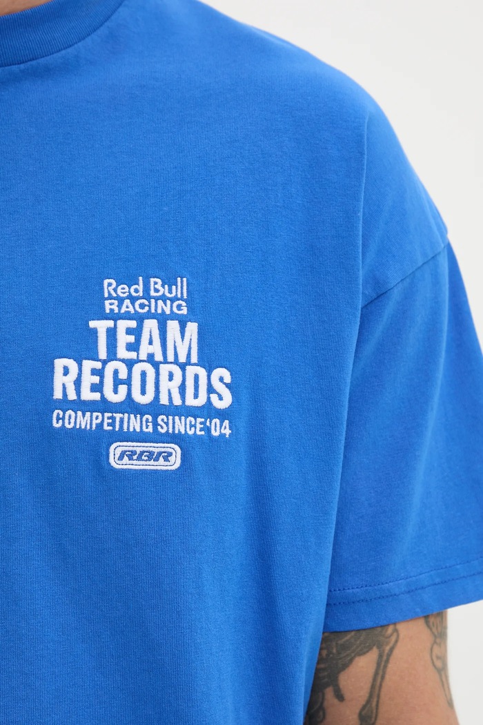 Red Bull Racing x Pepe Jeans t-shirt bawełniany TEAM RECORDS TEE RM500010 fioletowy