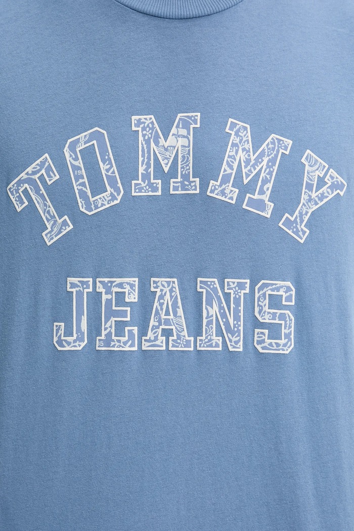 Pamučna majica Tommy Jeans DM0DM20773 plava