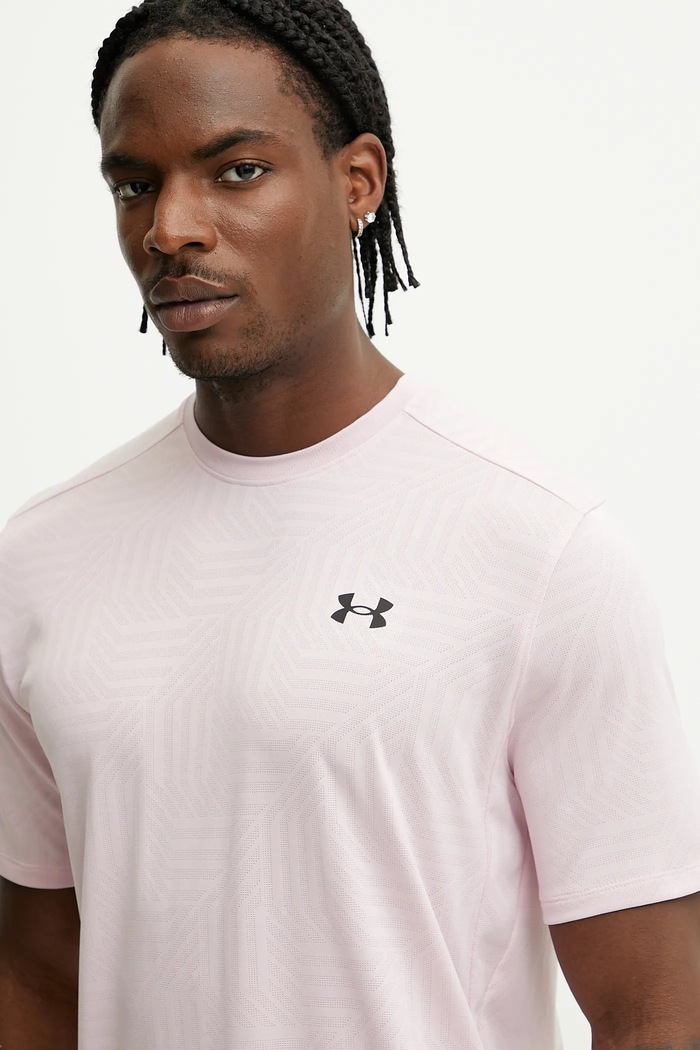 Tréninkové tričko Under Armour UA Tech Geotessa růžová 1382182