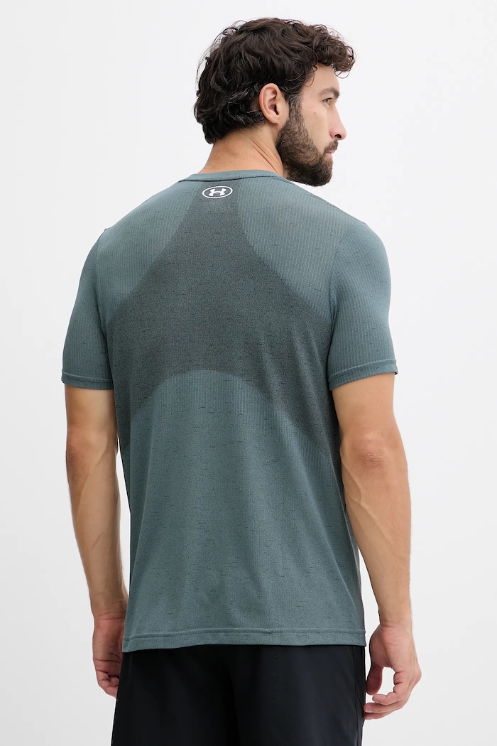 Oblečenie Under Armour tréningové tričko pánske Vanish Seamless 1382801 tyrkysová