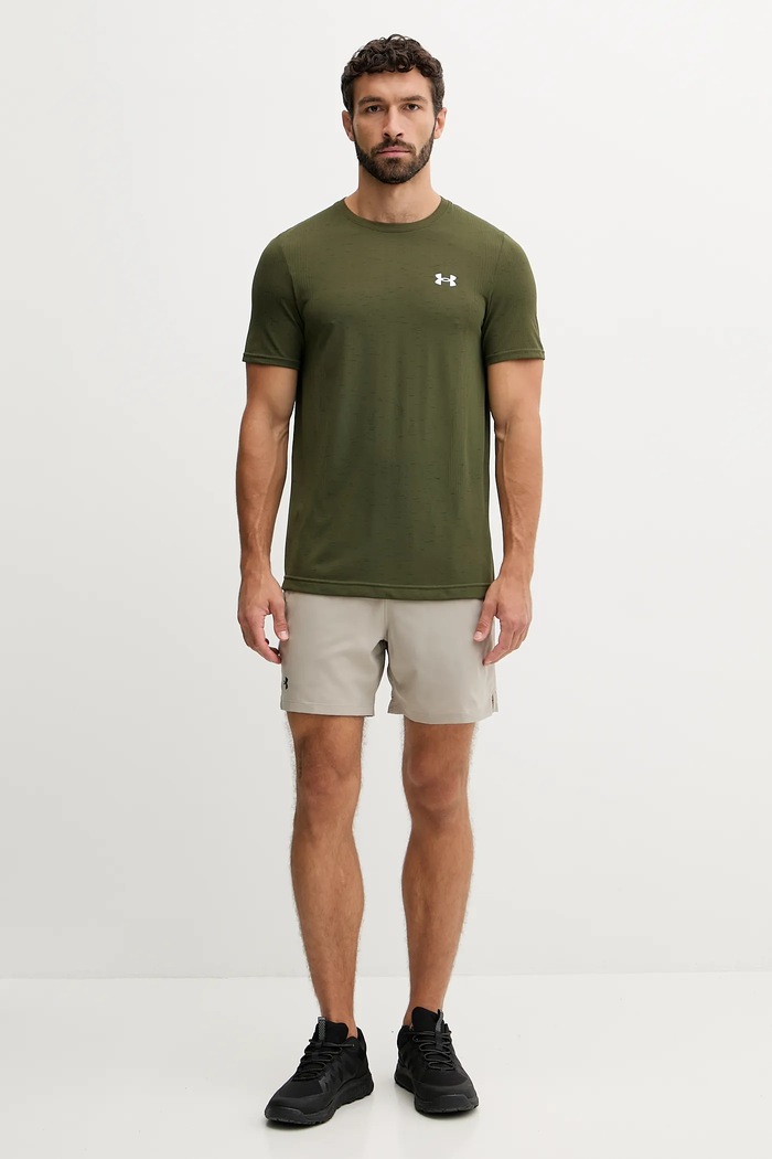 Under Armour tricou de antrenament bărbați Vanish Seamless 1382801 verde SS26