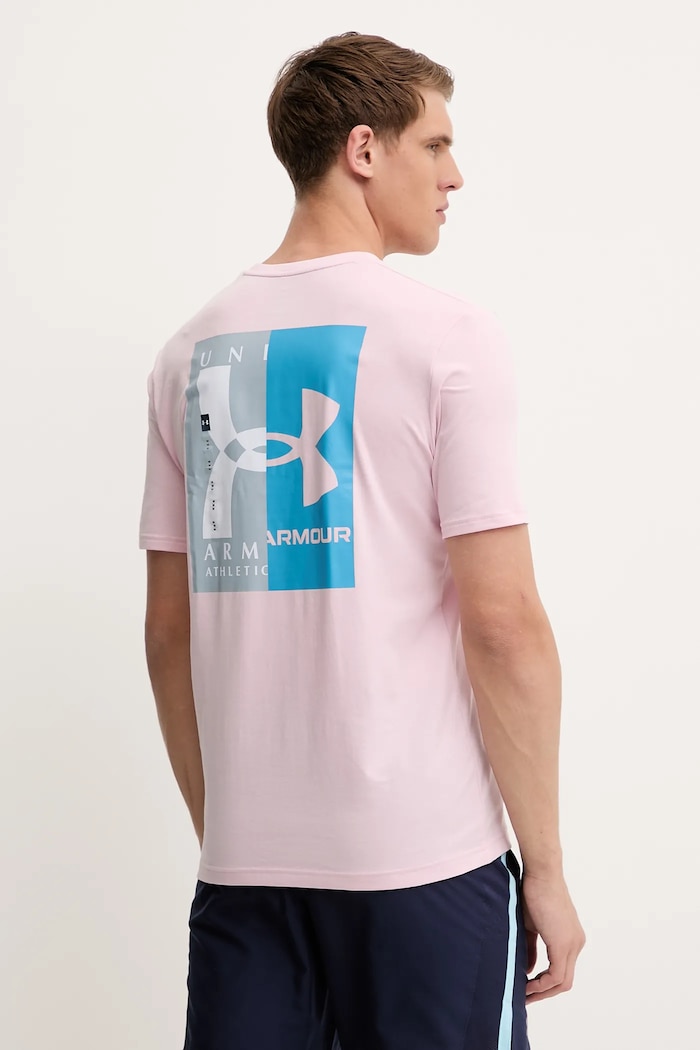 Odzież Under Armour t-shirt treningowy 1390165 różowy