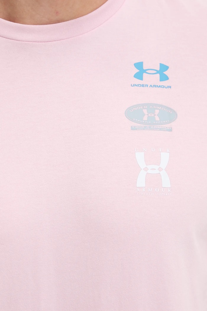 Under Armour t-shirt treningowy 1390165 różowy
