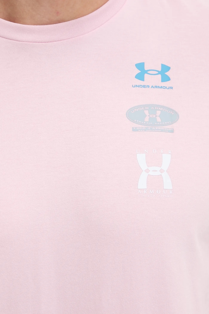 Under Armour t-shirt treningowy 1390165 różowy