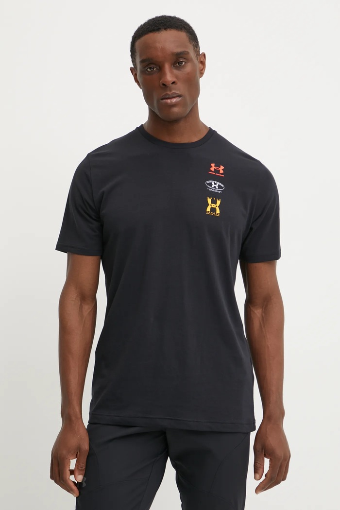 Ρούχα Μπλουζάκι προπόνησης Under Armour 1390165 μαύρο
