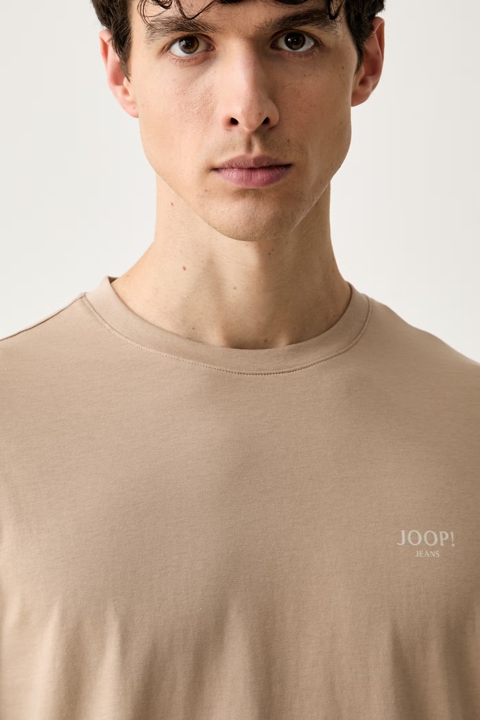 Joop! футболка для мужчин из хлопка бежевый 30045926