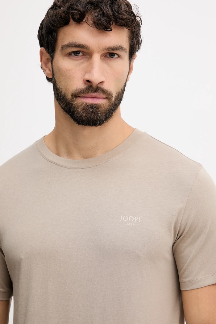 T-shirt ανδρικό βαμβακερό Joop! 30045926 μπεζ