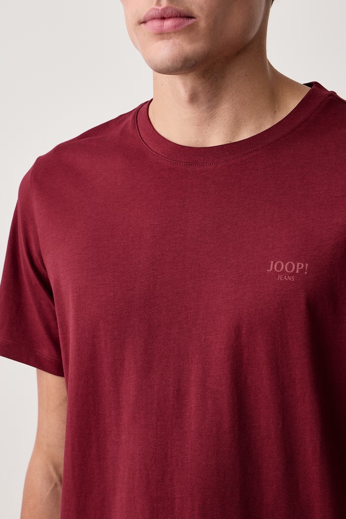 T-shirt męski bawełniany Joop! 30045926 bordowy