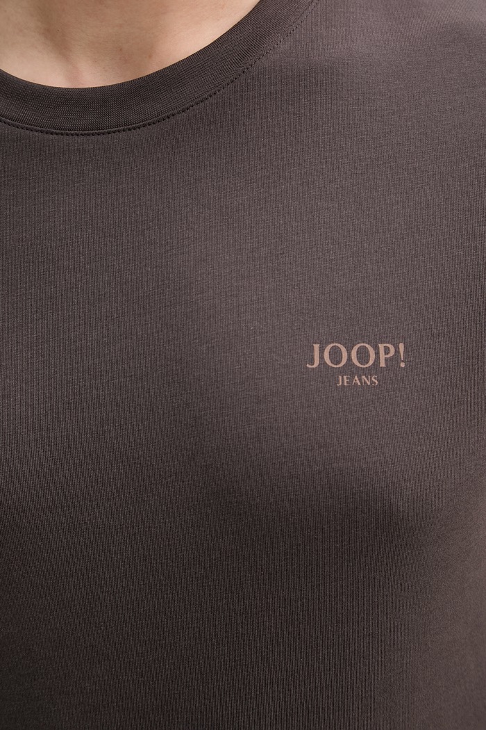 Βαμβακερό μπλουζάκι Joop! 30045926 καφέ