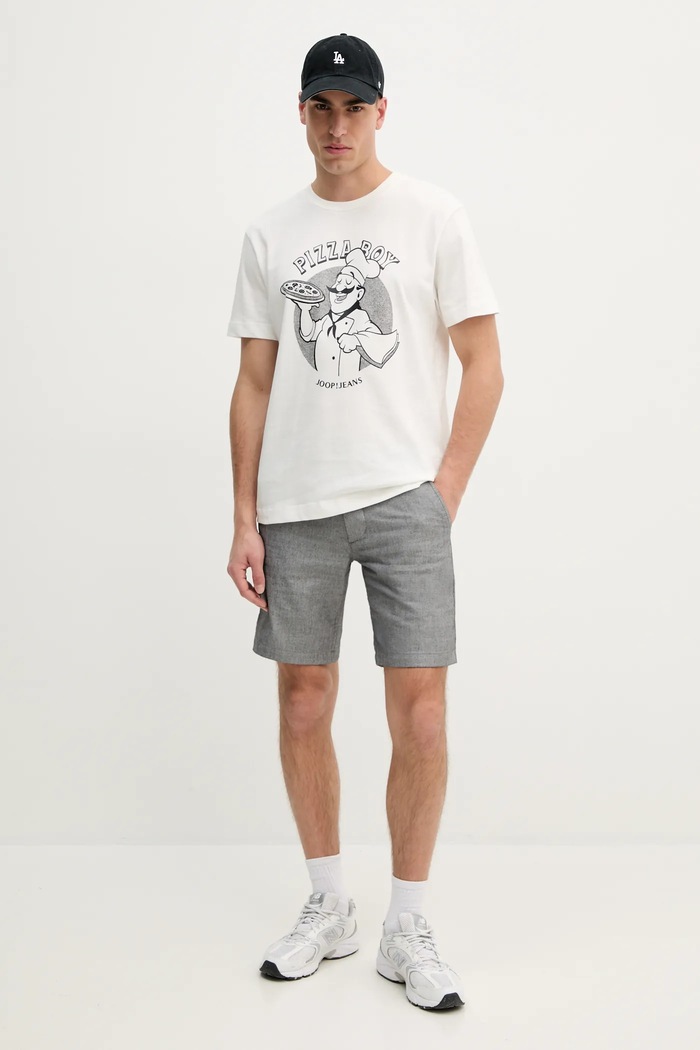 Bavlnené tričko Joop! 30045716 biela SS25