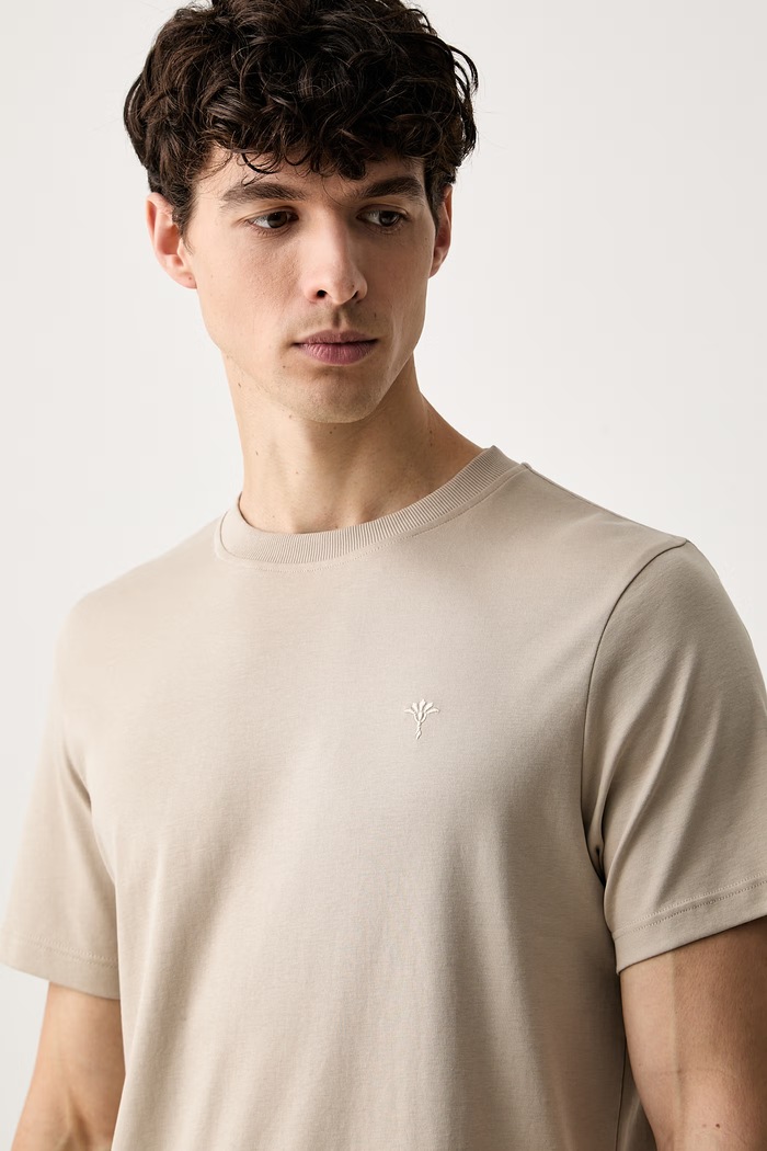 Joop! t-shirt da uomo in cotone beige 30045539