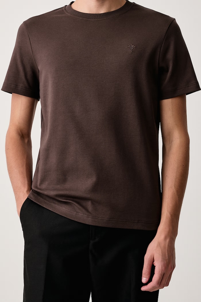 T-shirt męski bawełniany Joop! 30045539 brązowy