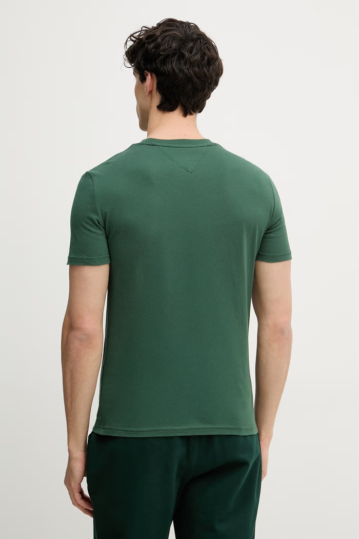 Tommy Jeans basic tričko pánske bavlnené 2-balenie DM0DM20687 zelená
