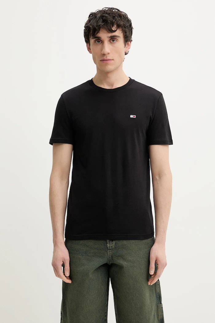 Tommy Jeans Basic férfi pamut 2-es csomag pamut fekete DM0DM20687