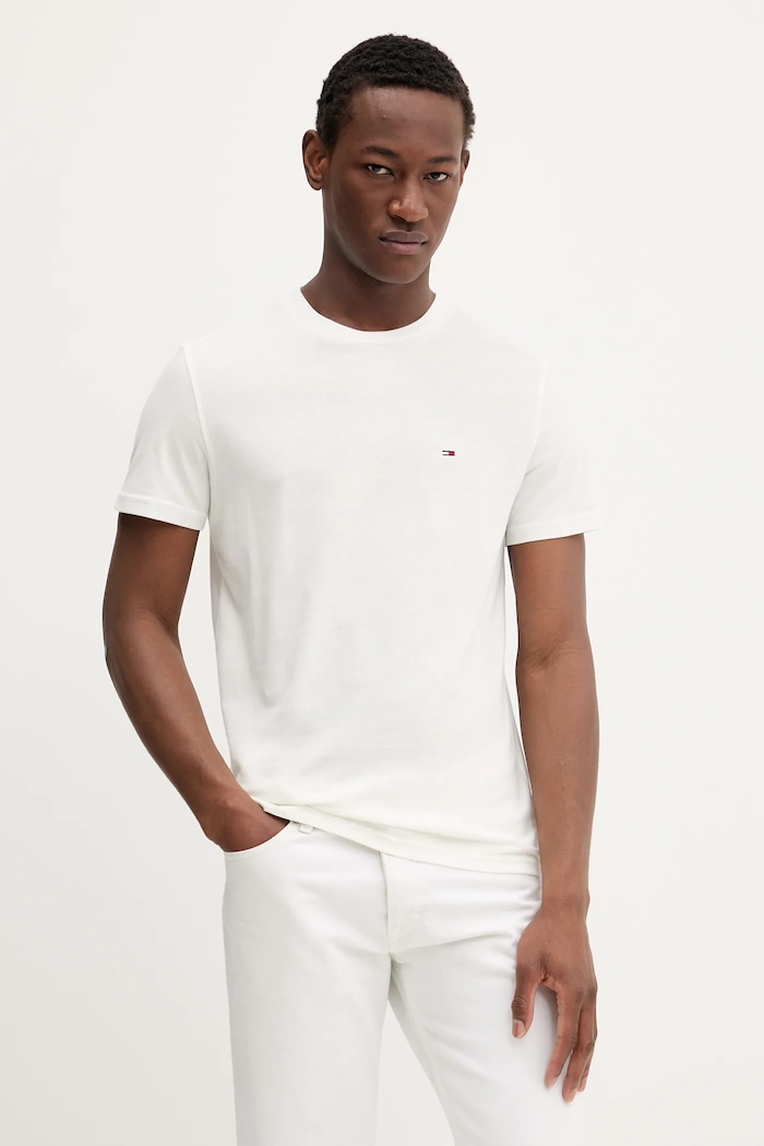 Tommy Jeans Μπλουζάκι basic Ανδρικό Βαμβακερό 2-pack μαύρο DM0DM20687