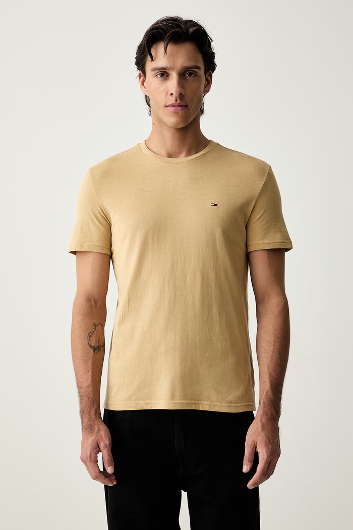 Odzież Tommy Jeans T-shirt męski bawełniany 3-pack DM0DM21579 biały