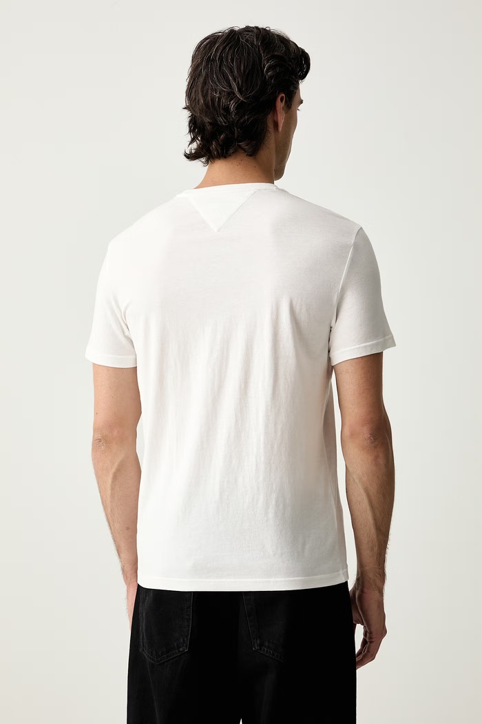 Tommy Jeans T-shirt męski bawełniany 3-pack DM0DM21579 biały