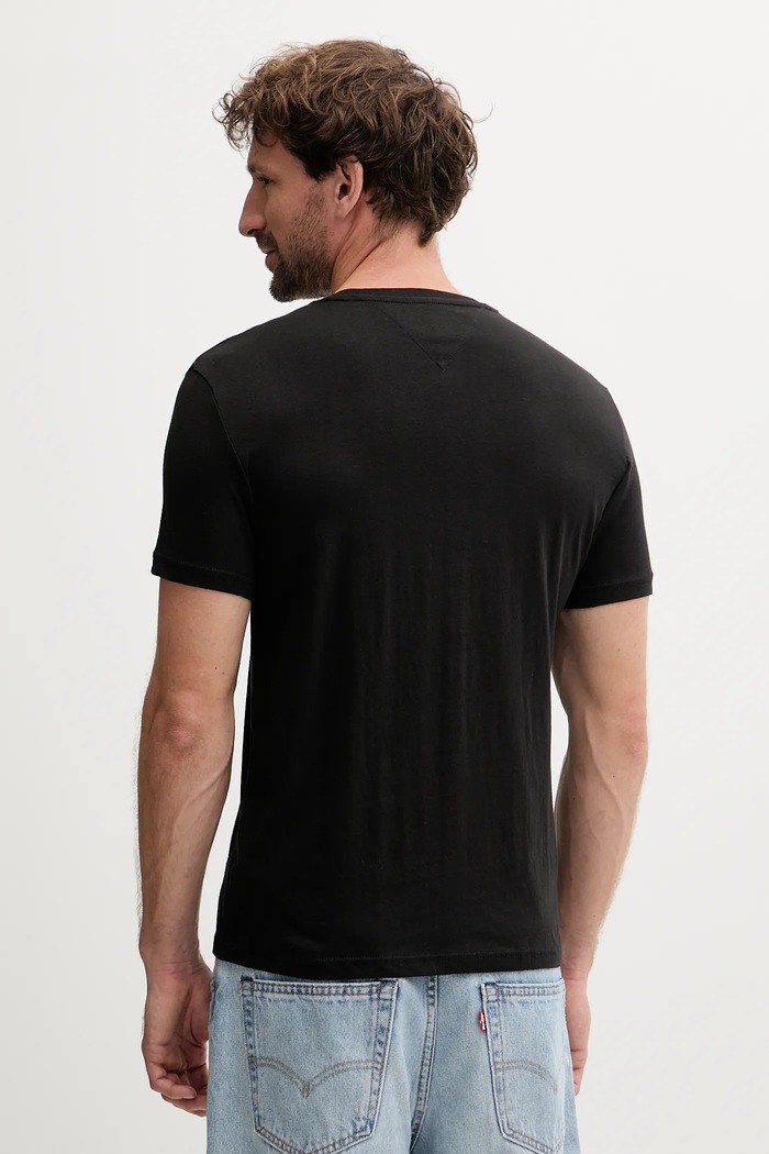 Tommy Jeans tricou bărbați bumbac pachet de 3 DM0DM21579 gri