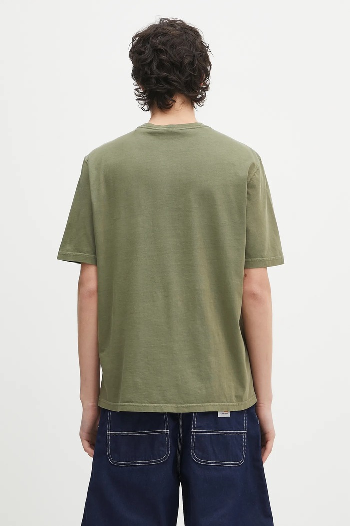 Odzież Barbour t-shirt bawełniany Barbour Newstreet Relaxed Fit T-Shirt MTS1398 zielony