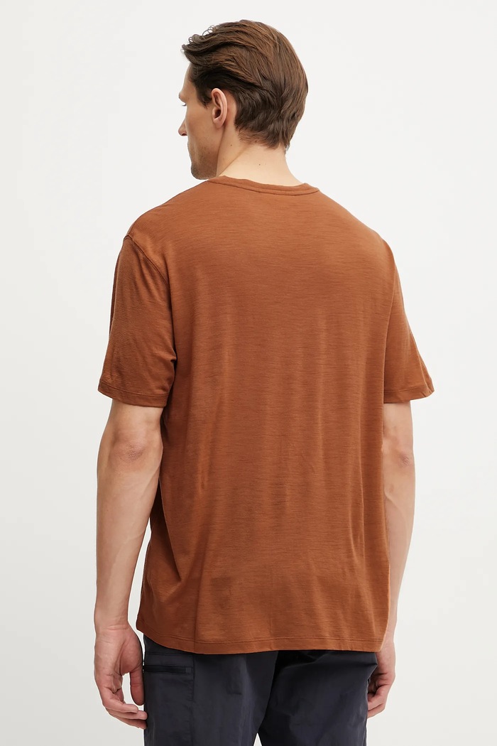 Odzież Icebreaker t-shirt sportowy Merino 150 Tech Lite IB0A56WH0B01 pomarańczowy