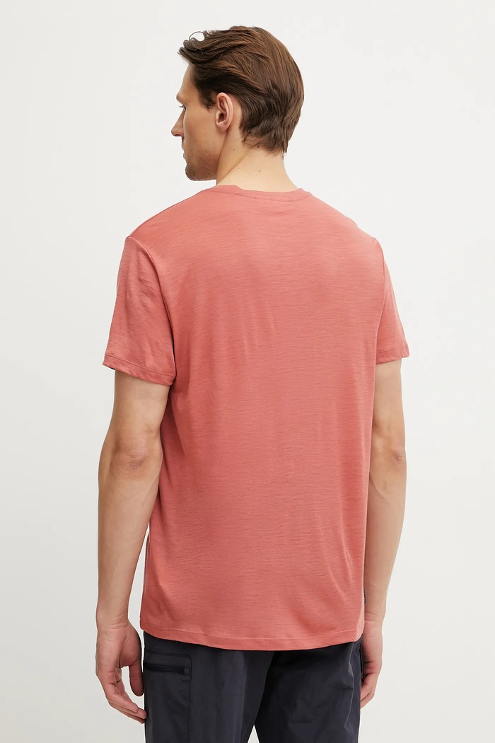 Odzież Icebreaker t-shirt sportowy Merino 150 Tech Lite IB0A56WL0B61 pomarańczowy
