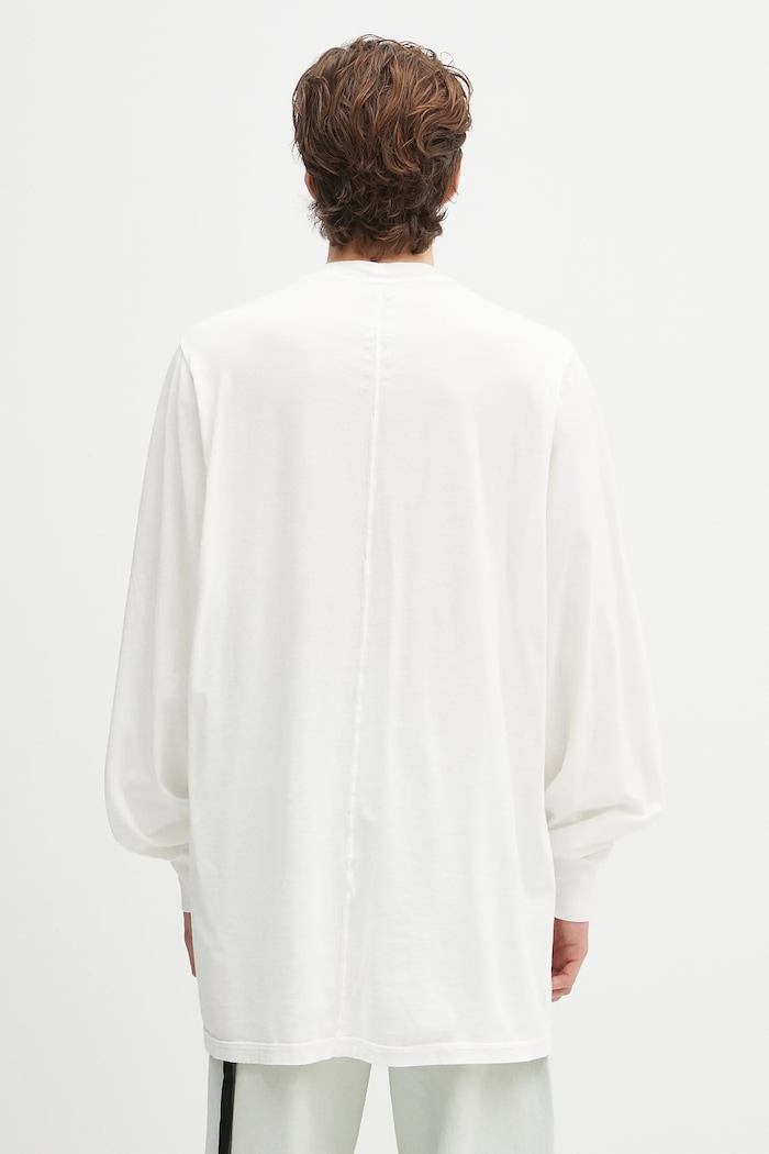 Oblečení Bavlněné tričko s dlouhým rukávem Rick Owens DRKSHDW Jumbo Ls T DU01E3261.RNEP5 bílá