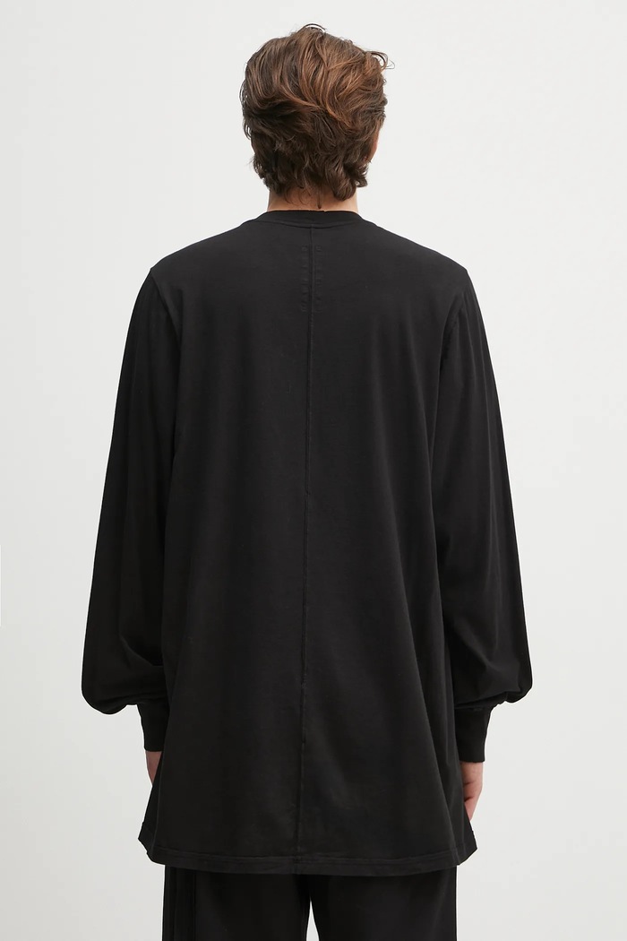 Clothing Rick Owens DRKSHDW cotton longsleeve top Jumbo Ls T DU01E3261.RNEP5 black