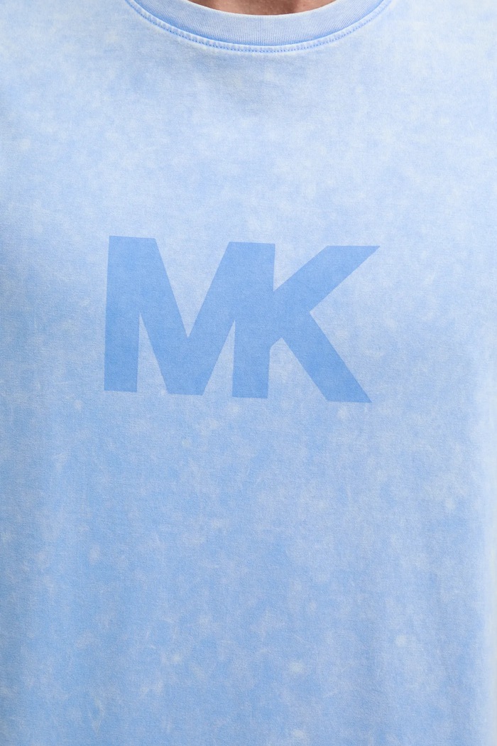Michael Kors t-shirt bawełniany CS552I11V2 niebieski