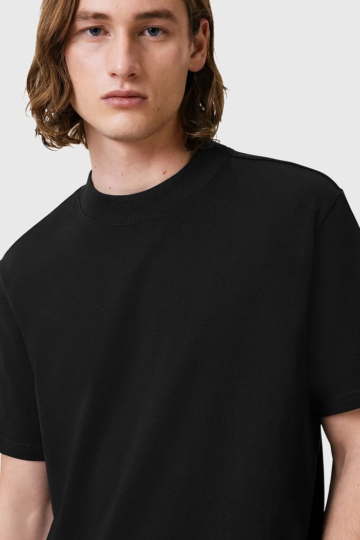 Pamučna majica AllSaints NERO M013JB crna AW25