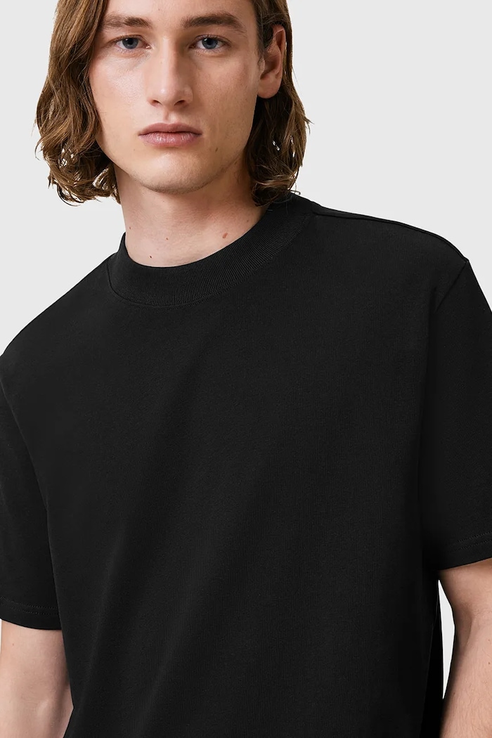 Pamučna majica AllSaints NERO M013JB crna AW25
