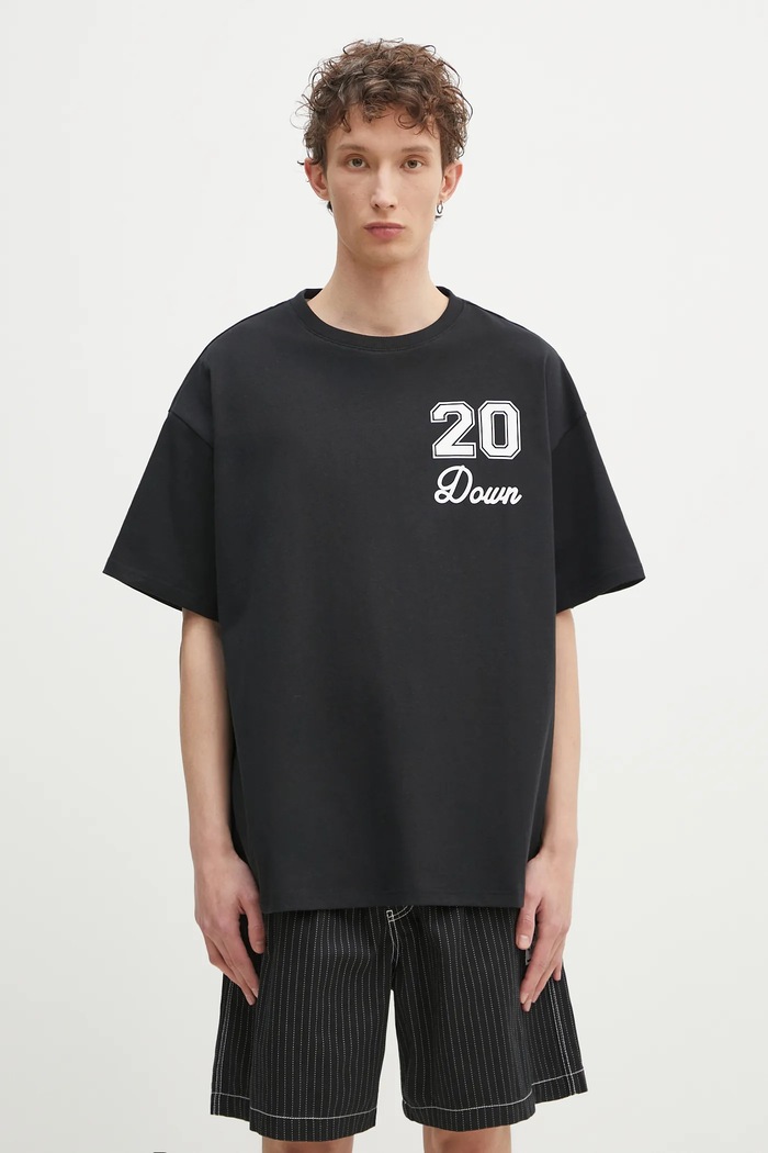 Βαμβακερό μπλουζάκι Converse Converse x Patta Gold Standard TShirt χαλαρό μαύρο 10028296A02