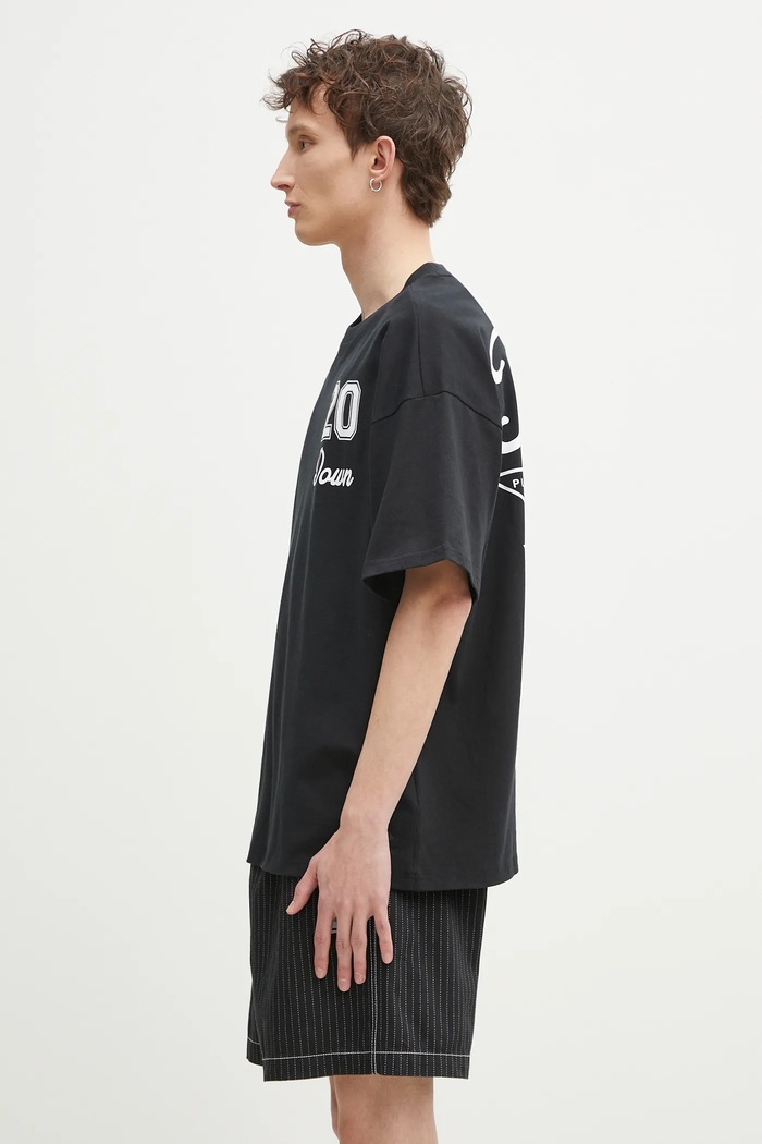 Βαμβακερό μπλουζάκι Converse Converse x Patta Gold Standard TShirt 10028296A02 μαύρο SS25