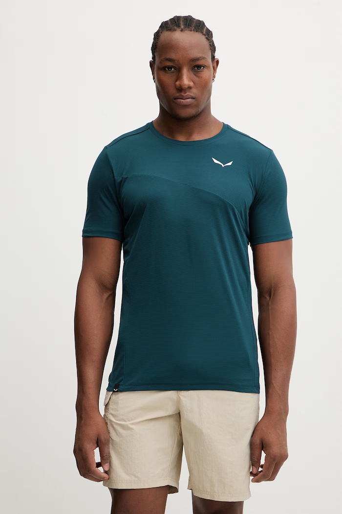 Salewa tricou sport Puez Sporty Dry uni turcoaz 00.0000028632