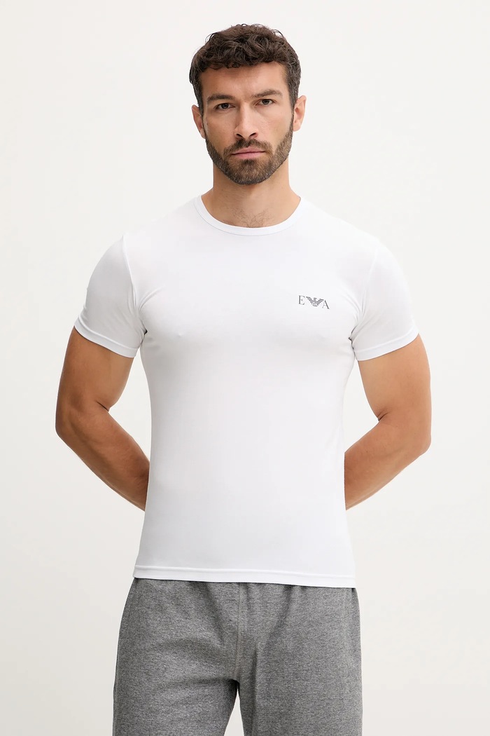 Emporio Armani Underwear póló otthoni viseletre 2 db EM001849.AF10778 fehér AW25