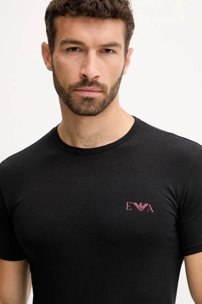 Ruházat Emporio Armani Underwear póló otthoni viseletre 2 db EM001849.AF10778 fekete
