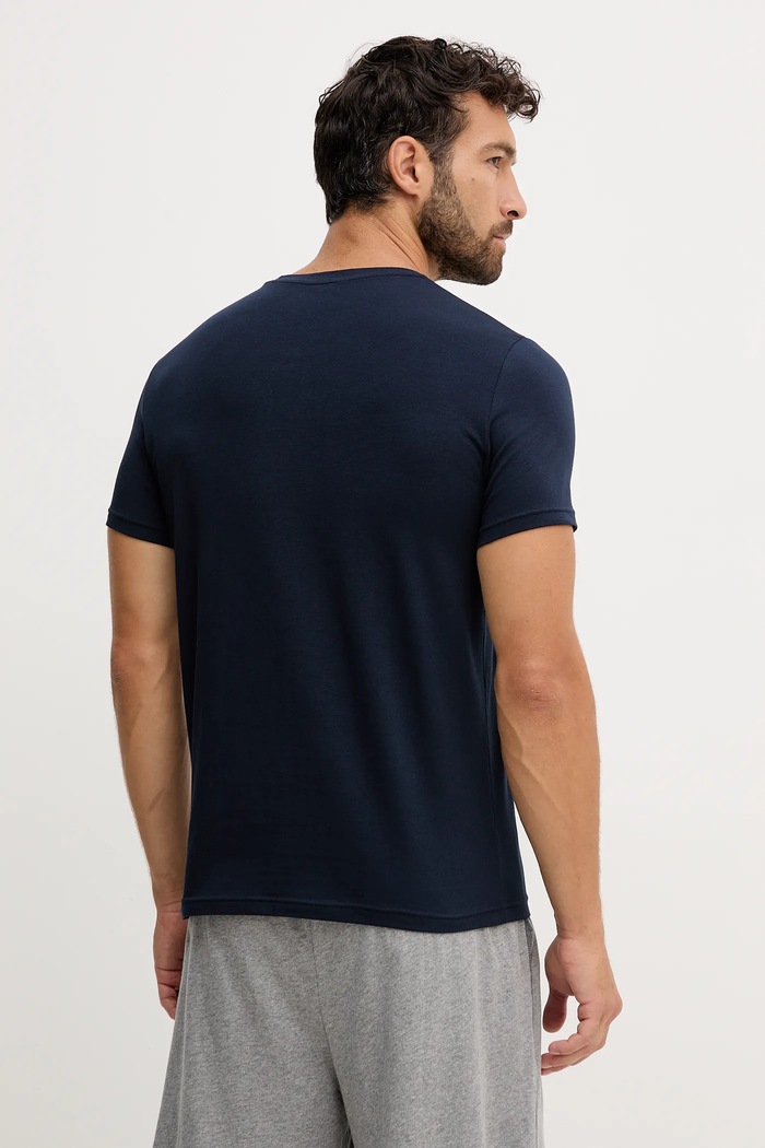 Odzież Emporio Armani Underwear t-shirt lounge 2-pack EM000391.AF10776 granatowy