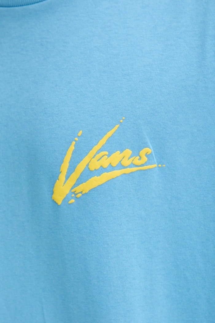 Vans pamut póló VN000K42E2W1 kék