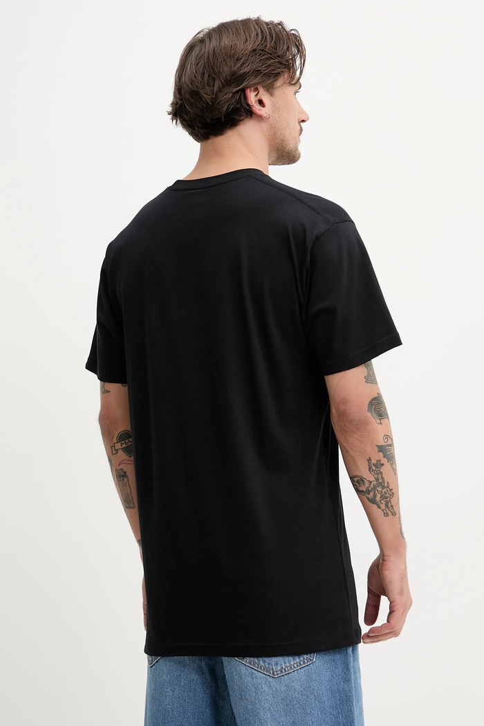 Oblečenie Bavlnené tričko Vans VN000M47BLK1 čierna