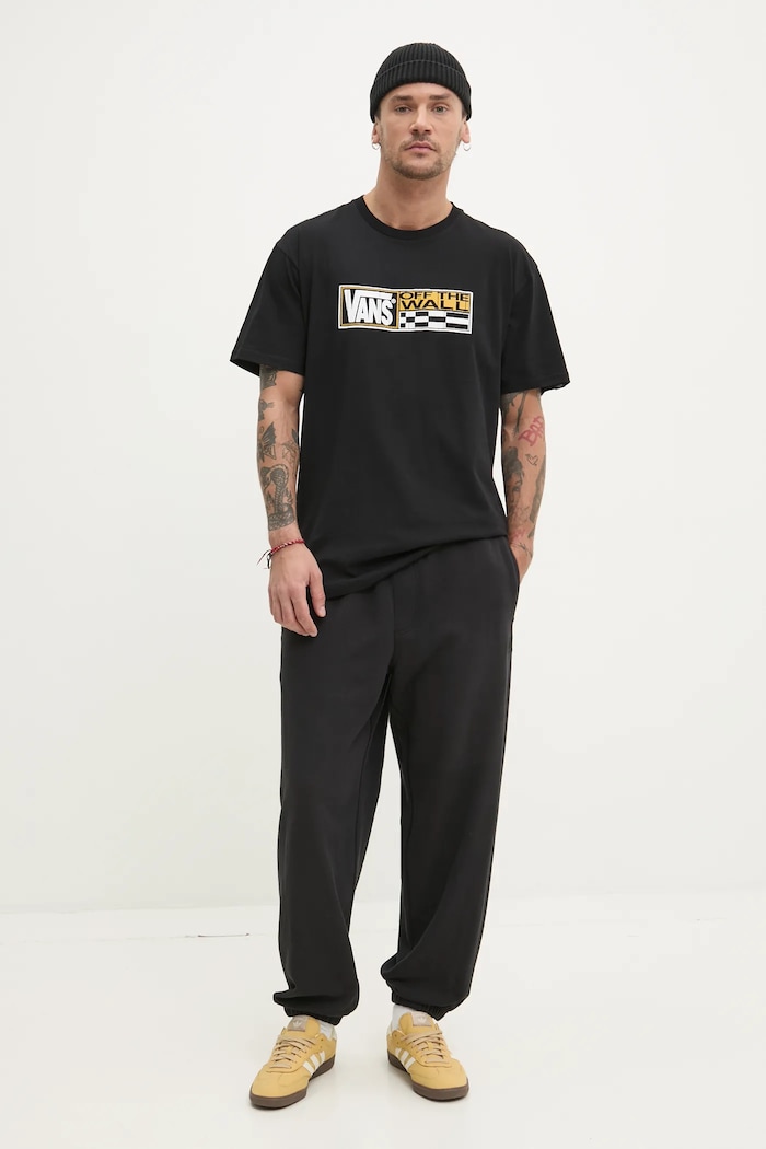 Vans t-shirt in cotone VN000NHMBLK1 nero SS25