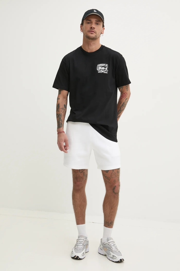 Βαμβακερό μπλουζάκι Vans VN000NHPBLK1 μαύρο SS25