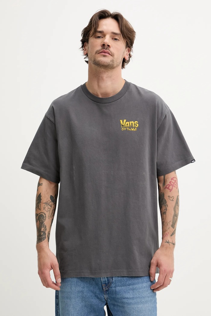 Odjeća Pamučna majica Vans VN000NWN1O71 siva