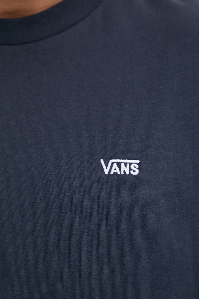 Βαμβακερό μπλουζάκι Vans VN000P1PJDU1 σκούρο μπλε