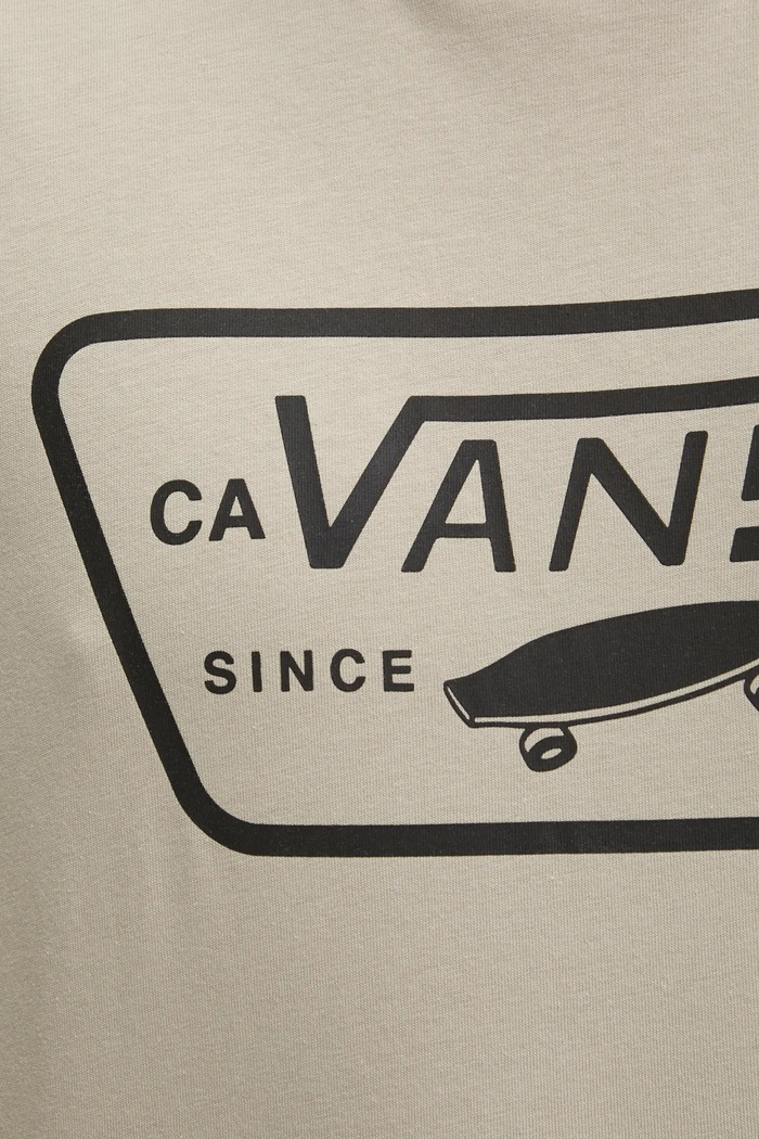 Bavlněné tričko Vans VN000QN8ZUJ1 béžová